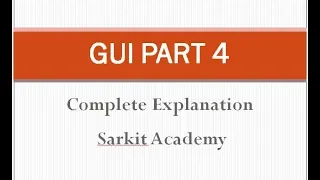 GUI Part 4 Gui In Java