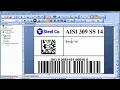 TSC Bartender Software tutorial How to use label design