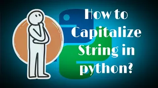 How to capitalize a string in python