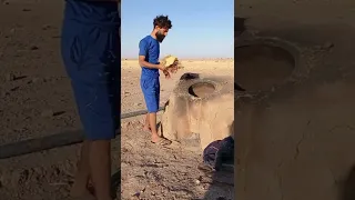 اليوم خبزت عله تنور الوحل 