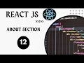 Lesson 12 About Section React JS Web Development Sahalsoftware Somali ku baro