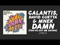 Galantis, David Guetta, MNEK - Damn (You've Got Me Saying) | Lyrics