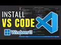Install Visual Studio Code on Windows 11 FAST and EASY 2025 Update