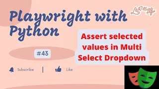 Playwright with Python Assert selected values in Multi Select Dropdown