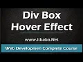 Div Box Hover Effect in CSS3 Web Development Complete Course Technical College