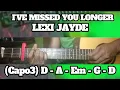 I'VE MISSED YOU LONGER ( LEXI JAYDE ) BASIC CHORDS TUTORIAL GUITAR