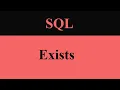 exists in sql
