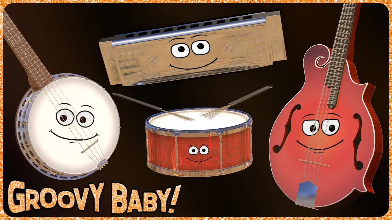 "Country Western!" – Baby Sensory Music Video – Lively Dancing Musical Instruments