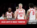 Colin White loves making dirty plays Bruce Thornton says staying composed important vs Minny
