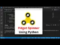 Fidget Spinner Game using Python Turtle How to make Fidget Spinner in Python Python Turtle Coding
