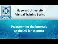 Hayward XE Series Pool Pumps - Schedule Programming