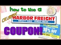 Harbor Freight Crummy Coupon How To