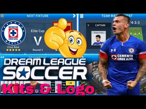 Download MP3 Dream League Soccer 2019 | How To Create Cruz Azul Team Kits \u0026 Logo 2019/2020