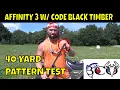 patterning my franchi Affinty 3 with patternmaster code black timber bco review
