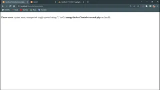 Parse error in php
