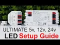The ULTIMATE 5v 12v 24v LED Setup Guide for Beginners EASY Plug n Play WLED Sound React WLED