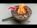 Lagu No Gas, No Wood 😱!! This DIY Stone Stove Gives FREE Heat All Winter! 🔥❄️