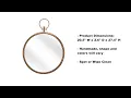 Zuo Furniture Kirkham Gold Mirror - The Classy Home