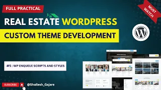 WordPress Real Estate Theme Development Wp Enqueue Scripts and Styles