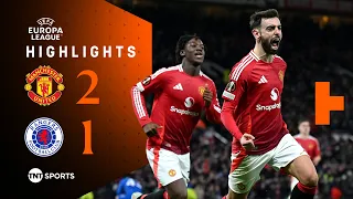 Bruno Fernandes Last Minute Winner! 🤯 | Man United 2-1 Rangers | UEFA Europa League Highlights