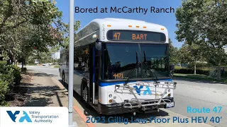 Original Sector Full Route S VTA 3413 on Route 47 - 2023 Gillig Low Floor Plus HEV 40