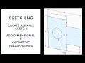 Simple Sketch Tutorial Siemens Solid Edge