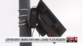 Controversy grows over Iowa license plate readers