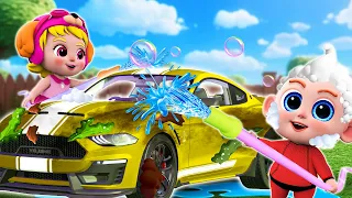 Car Wash Song | Let's Wash the Car + More Kids Songs & Nursery Rhymes | PIB Little Songs