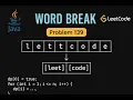 LeetCode 139 Word Break Java Solution Dynamic Programming