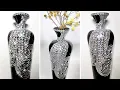 Diy Bling Vase from scratch with cardboard Large Floor Vase Inexpensive Home Decor Ideas