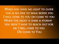 Hanson I Will Come To You Lyrics