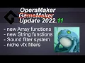Update V2022 11 - Functional content GameMaker