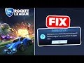 Fix Error While Communicating With Rocket League Servers 2025