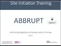 Confirming Eligibility and Randomisation Training Only with