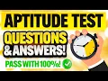 30 APTITUDE TEST QUESTIONS ANSWERS How to PREPARE for an APTITUDE TEST 100 PASS
