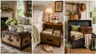 Vintage Trunk Suitcase Decor Beautiful Cottage Storage Ideas for a Collected Home