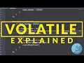 What role has the VOLATILE keyword in Java