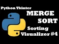 Merge Sort Visualization Implementation using Python Sorting Algorithm Visualization