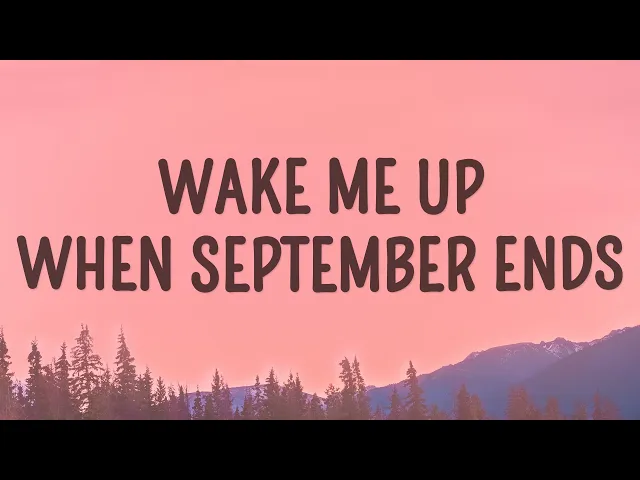 Download MP3 Green Day - Wake Me Up When September Ends (Lyrics)