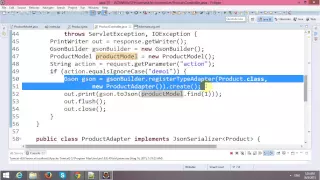 Parsing JSON Object with Ajax in JSP-Servlet and Hibernate