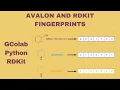 Avalon and RDKit Fingerprints from SMILES