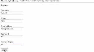 Register and Login System in PHP and MySQL Part