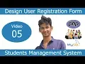 Project in PHP in Bangla Part 5 Design User Registration Form