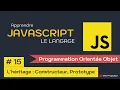 JavaScript 15 - Constructeur Prototype Chaine de prototypes