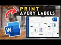 How to Print Avery Labels in MS Word Microsoft Word Tutorial 2025