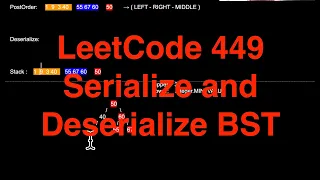 LeetCode 449 Serialize and Deserialize BST LeetCode in 10 minutes