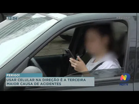 Usar celular na direção é a terceira maior causa de acidentes de trânsito com morte