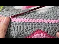 Joining Squares Idea in Crochet Zigzag Slip Stitch Method Embroidery Inspired