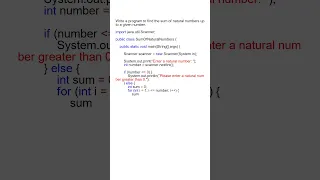 How to Write a Java Program to Find the Sum of Natural Numbers Java Tutorial for Beginners