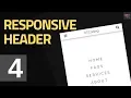 Responsive Animated Header Design - Part IV Adding JavaScript